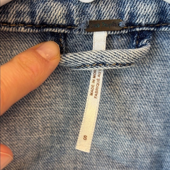 Free People Light Blue Denim Jacket - Picture 4 of 6